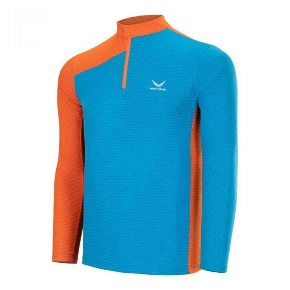 بلوز نیم زیپ sn-C2120‏ ‏آبی - men’s half-zip long-sleeve t-shirt code SN-C2120